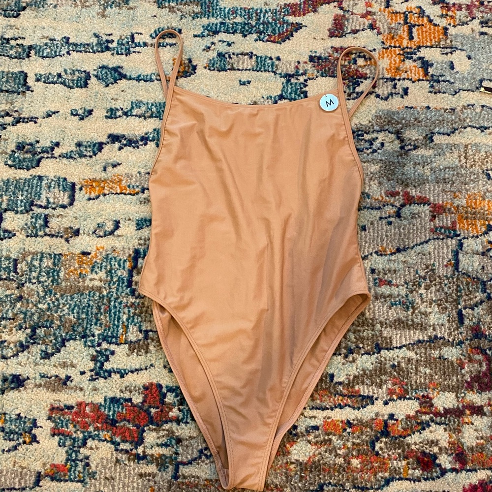Forever21 Tan One Piece Swimsuit
